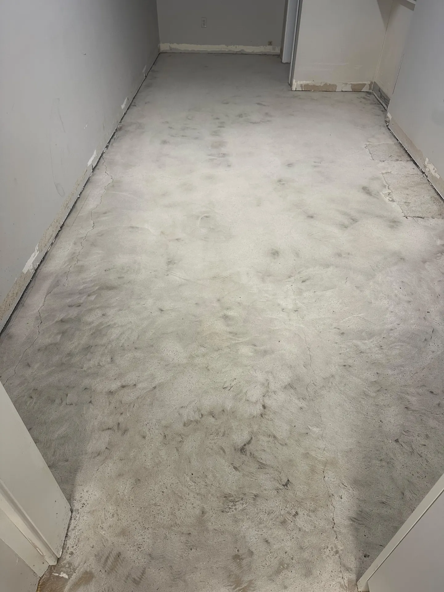 Epoxy basecoat applied during floor prep, by Westside Mogul Resin in Calgary