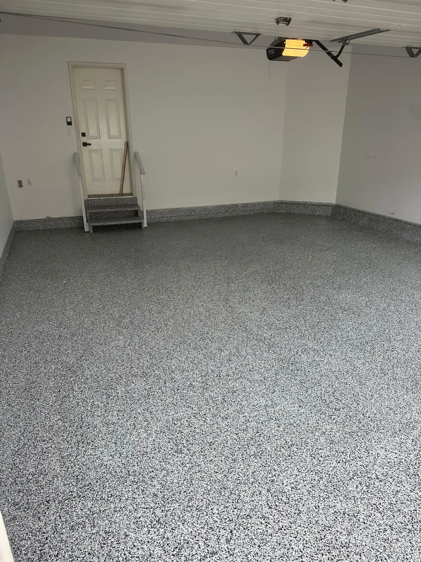 Flake epoxy garage floor by Westside Mogul Resin in Calgary